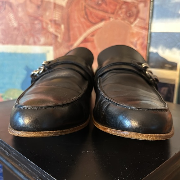 TIMELESS Vintage Black Gucci Leather Knot Bit Loafers - Picture 11 of 13